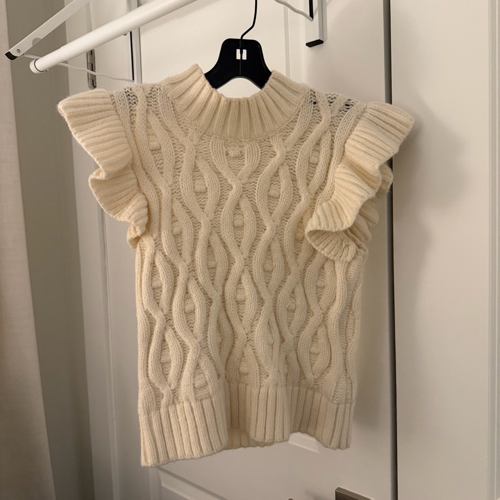 Line & Dot Erica Ruffle Sweater